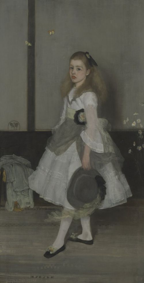 James McNeill Whistler, Harmony in Grey and Green: Miss Cicely Alexander. 1872-3. Tate. Photo (c) Tate.