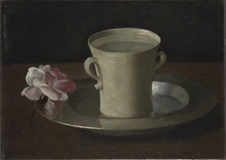 Francisco de Zurbarán, A Cup of Water and a Rose, about 1630