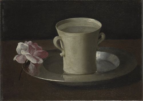 Francisco de Zurbarán, A Cup of Water and a Rose, about 1630