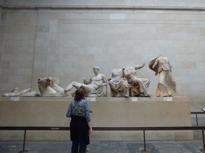 Parthenon Marbles displayed in the British Museum during a private guided tour