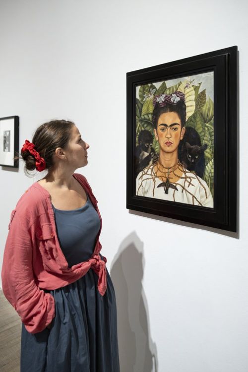 Installation view of Tate Modern’s Frida Kahlo exhibition in London