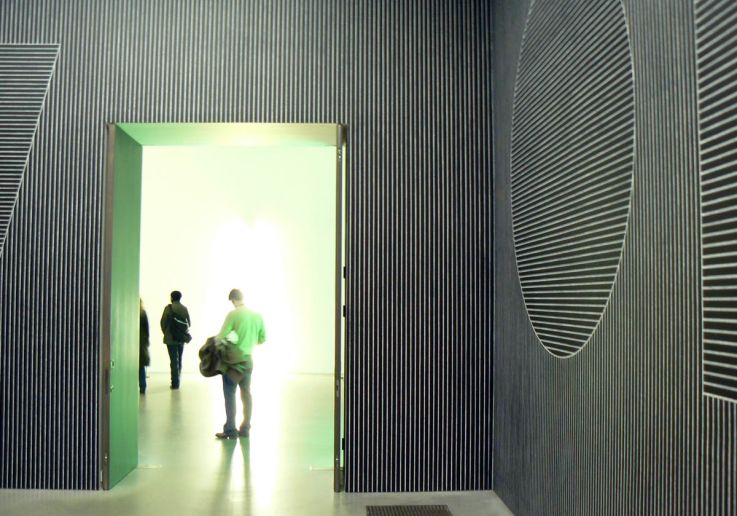 Private tour group discussing contemporary artworks at Tate Modern museum