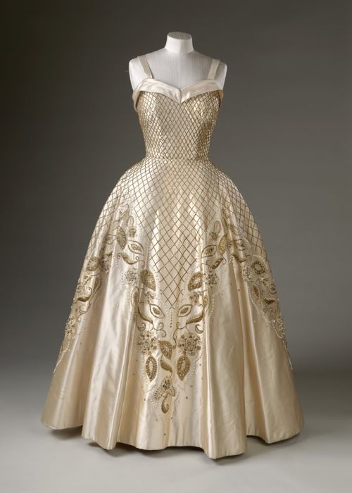 Evening Gown, Norman Hartnell, 1956