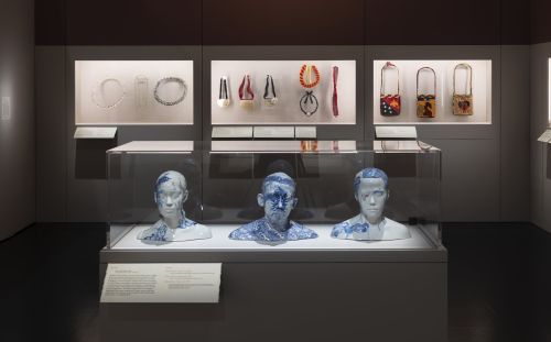 Ah Xian China China Bust no. 4 porcelain sculpture in the Rising Voices exhibition at the V&A London