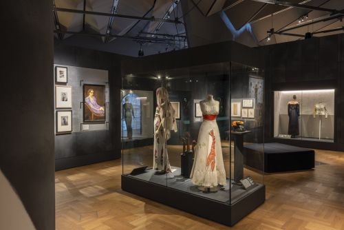 General view of the Schiaparelli exhibition at V&A South Kensington