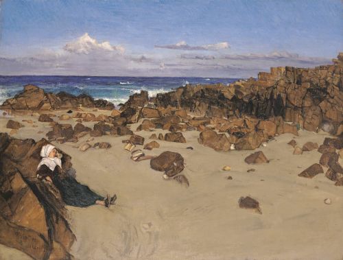 James McNeill Whistler, Coast of Brittany (Alone with the Tide), 1861. Wadsworth Museum of Art. In memory of William Arnold Healy, given by his daughter, Susie Healy Camp