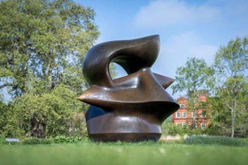 Henry Moore monumental bronze sculpture at Kew Gardens for the Monumental Nature exhibition 2026