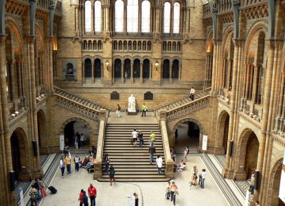 Historic building of the Natural History Museum in South Kensington, London
