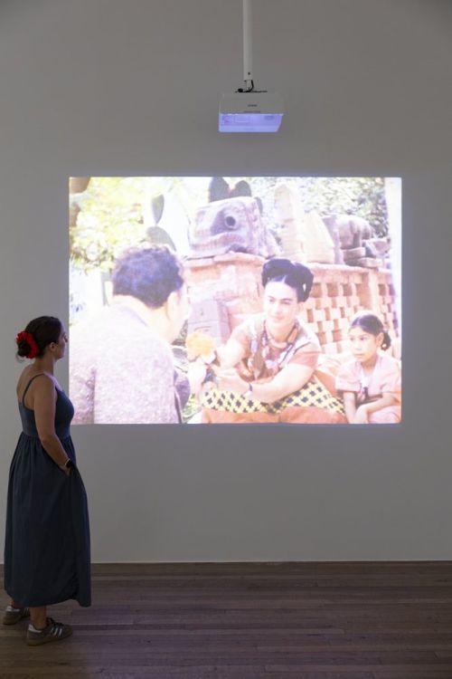 Installation view of the Frida Kahlo exhibition at Tate Modern