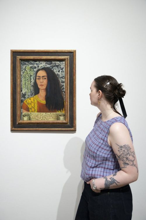 Installation view of the major Frida Kahlo exhibition at Tate Modern, London